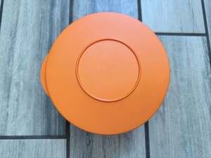 Tupperware Impressions Small 1.2L Orange Bowl with Seal Lid #3096